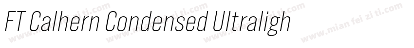 FT Calhern Condensed Ultralight字体转换